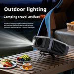 BreezeClip Pro used at night with built-in LED light