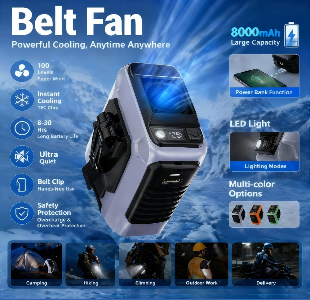 BreezeClip Pro personal cooling fan front view